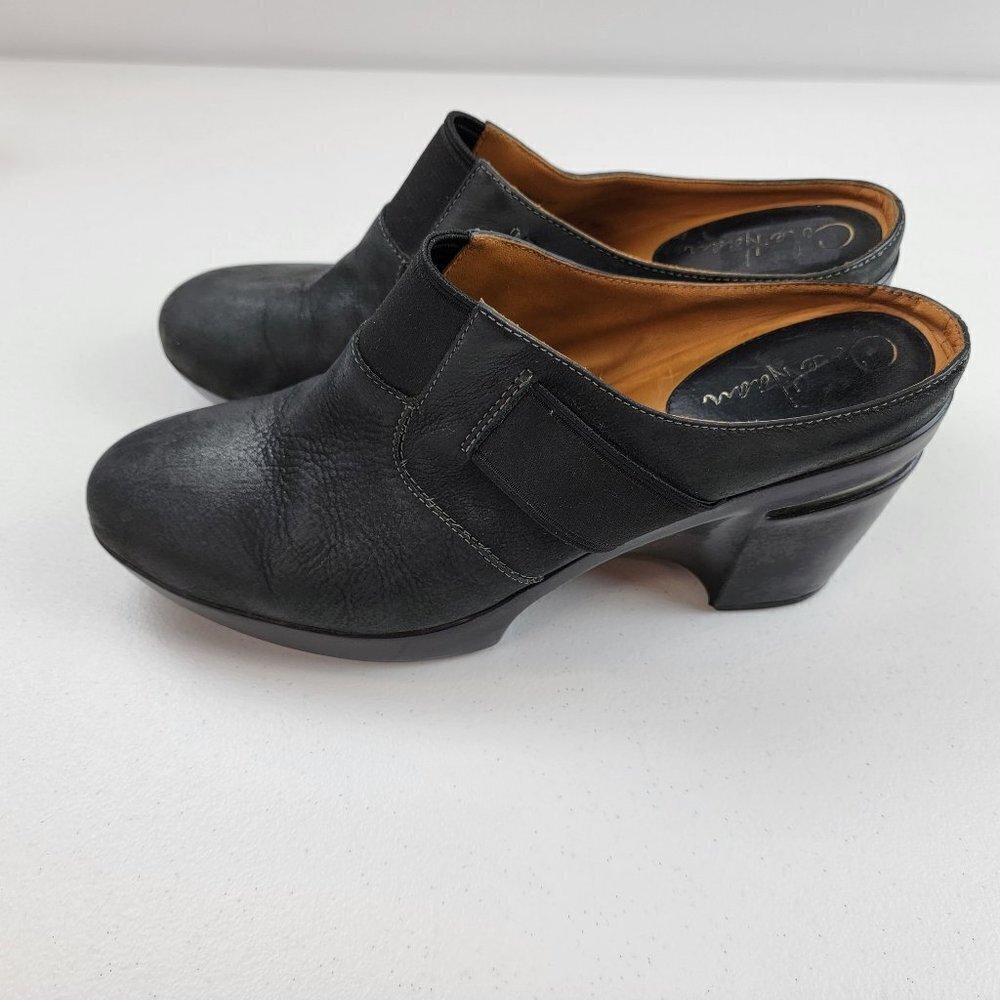 Cole Haan Air Sara Clogs Black Suede Patform Mules Women's Size 9.5 B - Picture 1 of 11